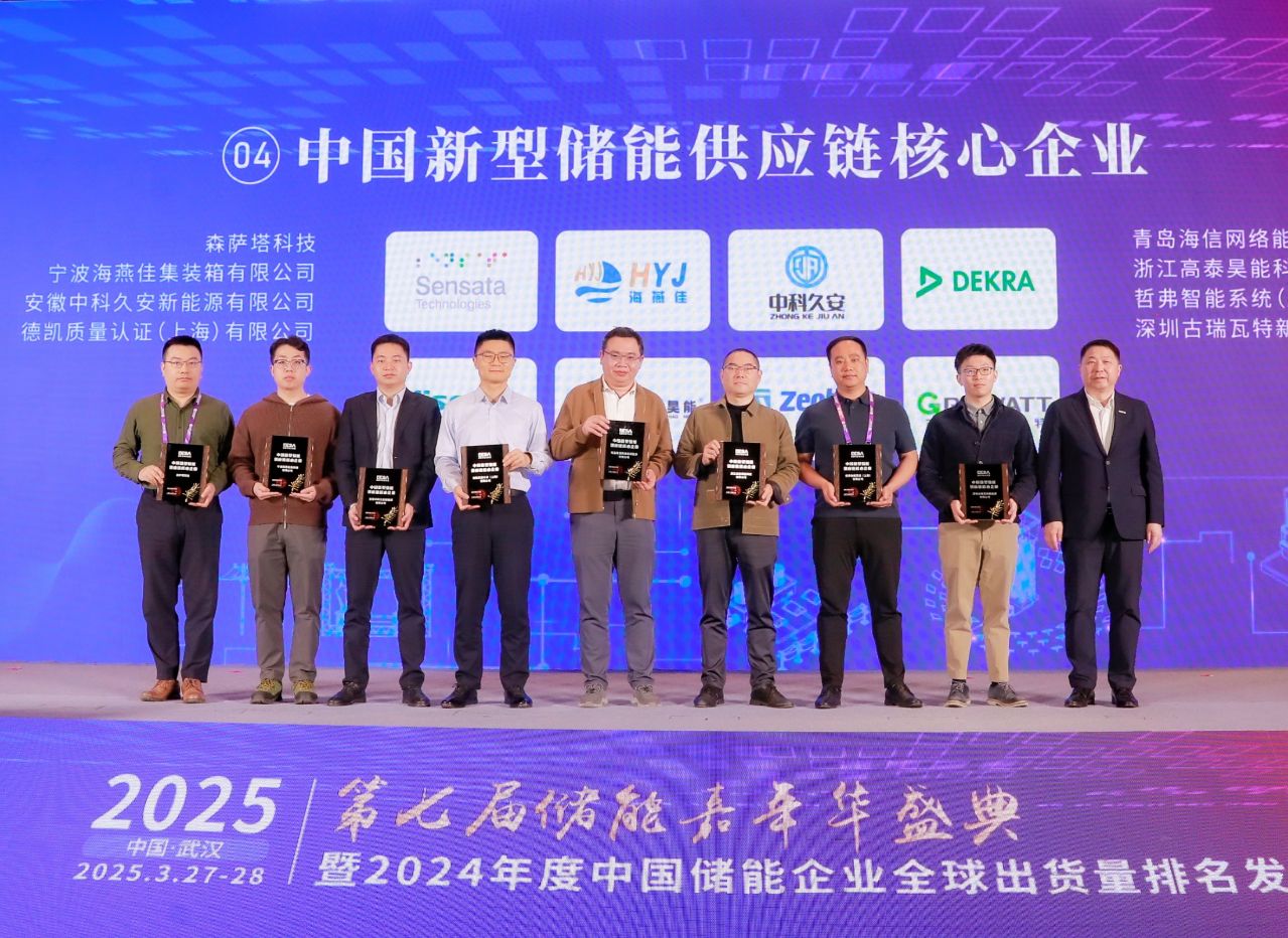 行業(yè)榮譽 | 高泰昊能榮獲2024年度中國新型儲能百大品牌